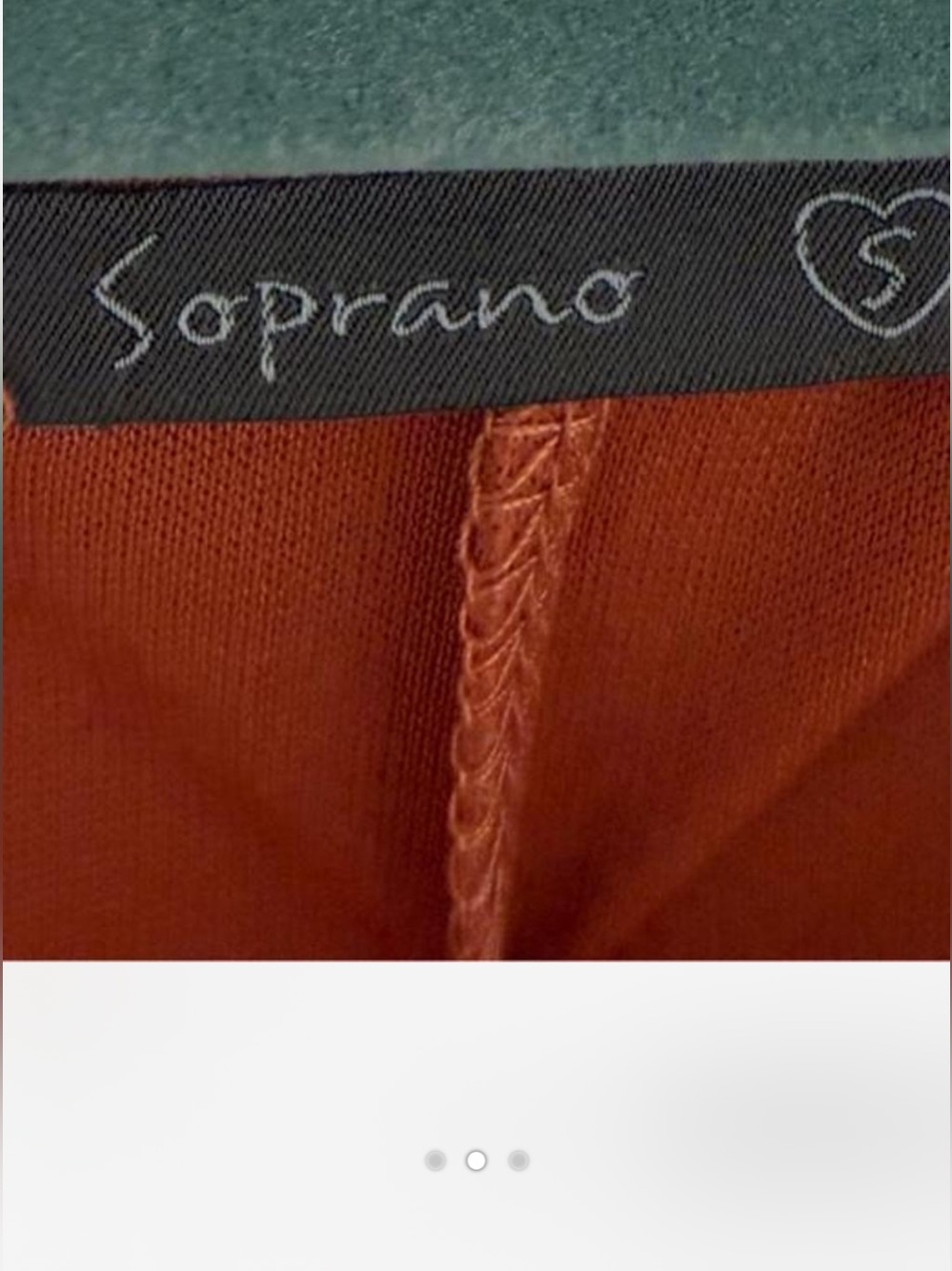 Soprano Rust Cold-Shoulder Mini Dress - Picture 3 of 3